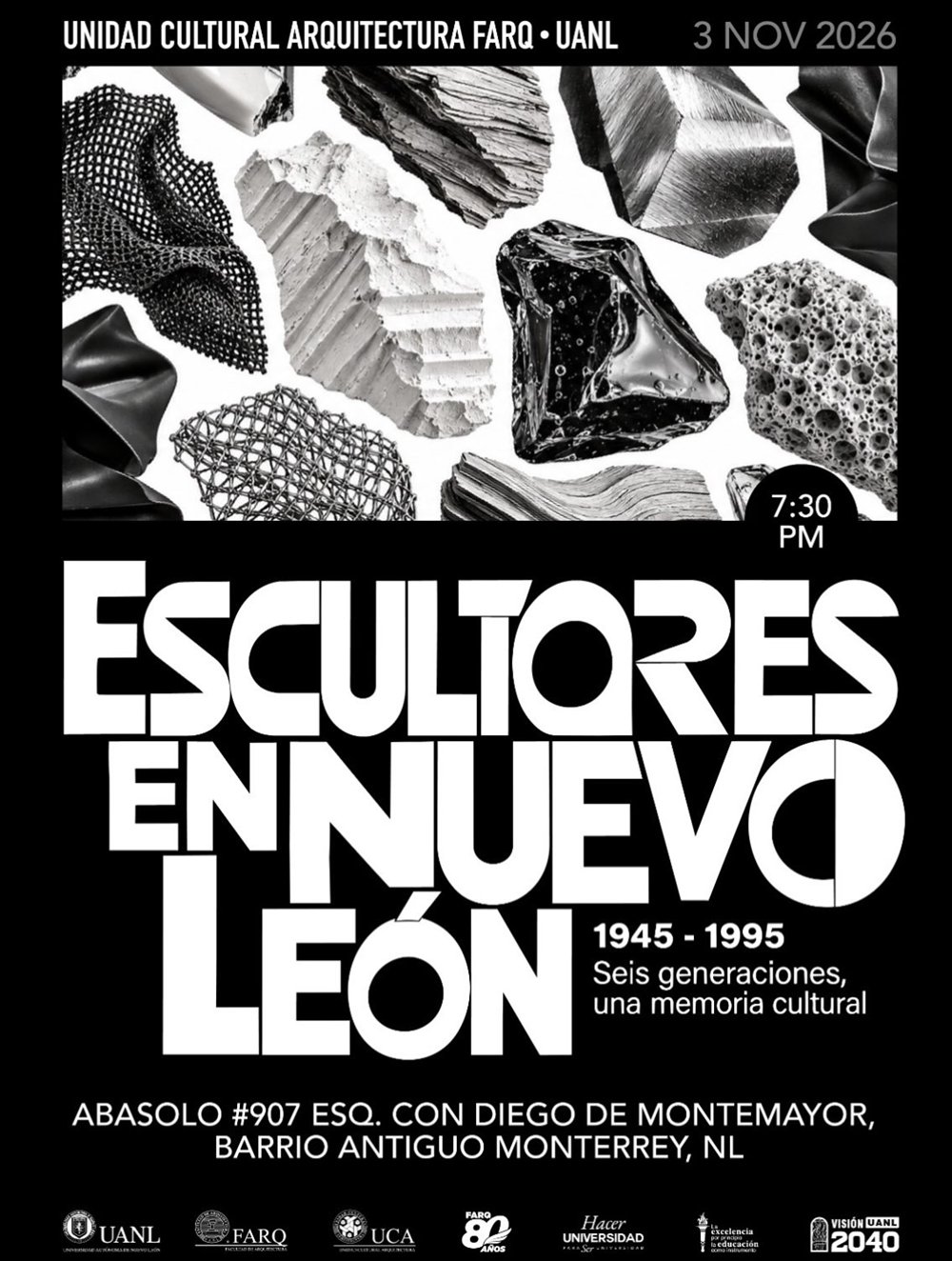 Escultores en Nuevo León, 1945–1995 — cartel o imagen del evento