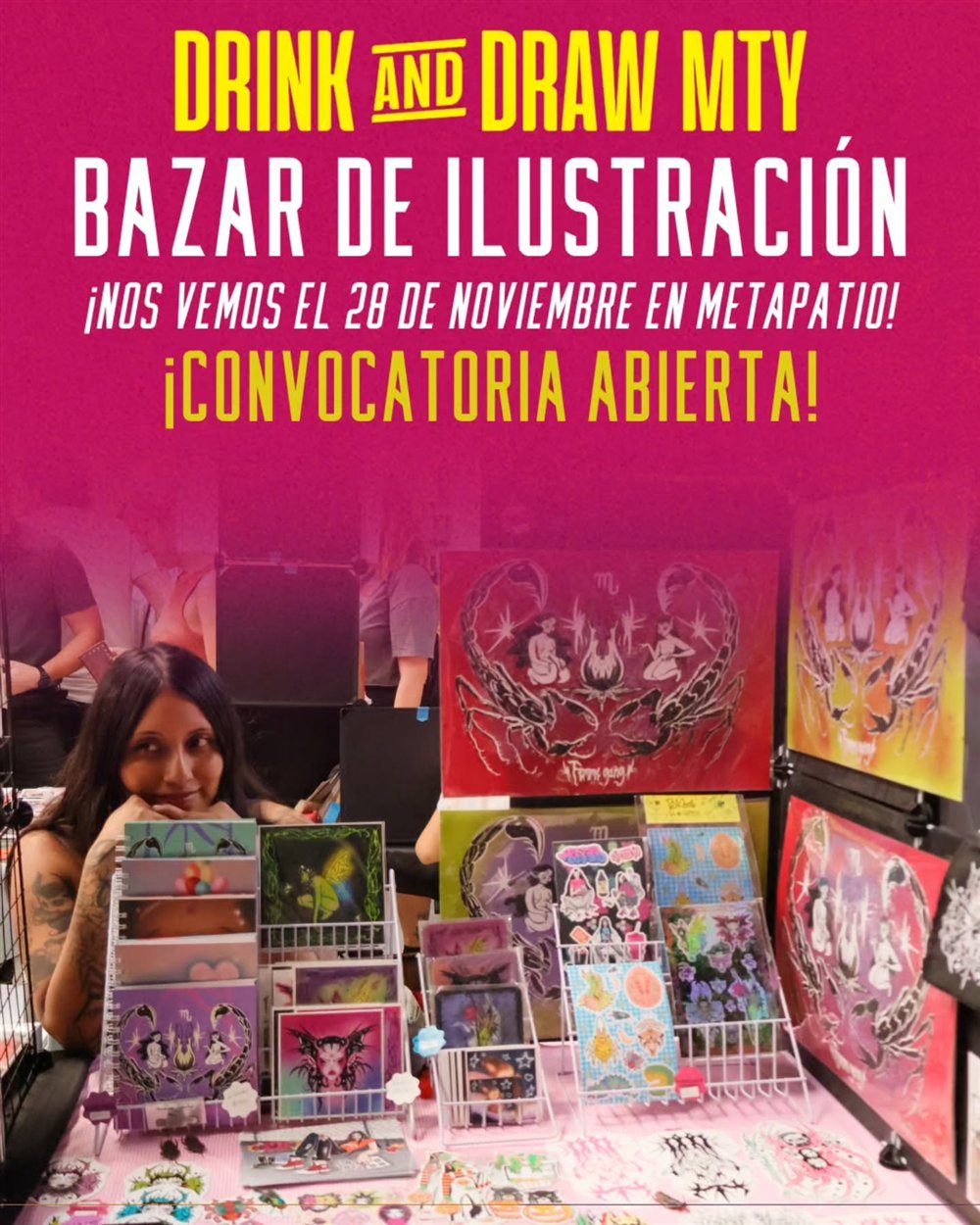 Drink and Draw · Bazar de Ilustración Vol. 15: Payasos — cartel o imagen del evento