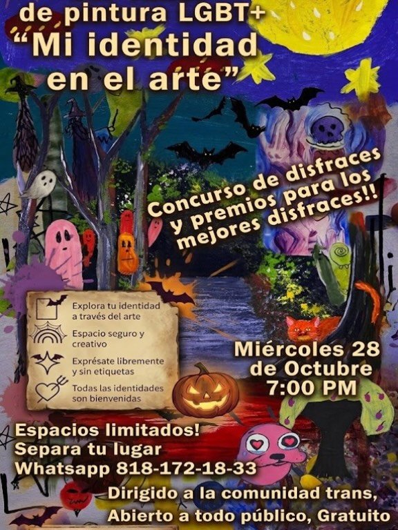 3.er Taller de pintura LGBT+: “Mi identidad en el arte” — cartel o imagen del evento