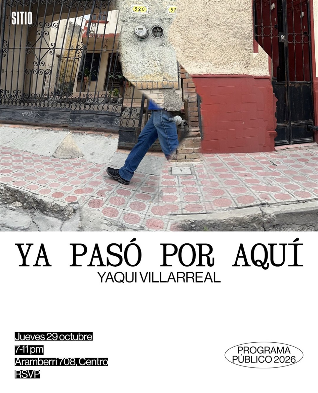 Ya pasó por aquí — cartel o imagen del evento